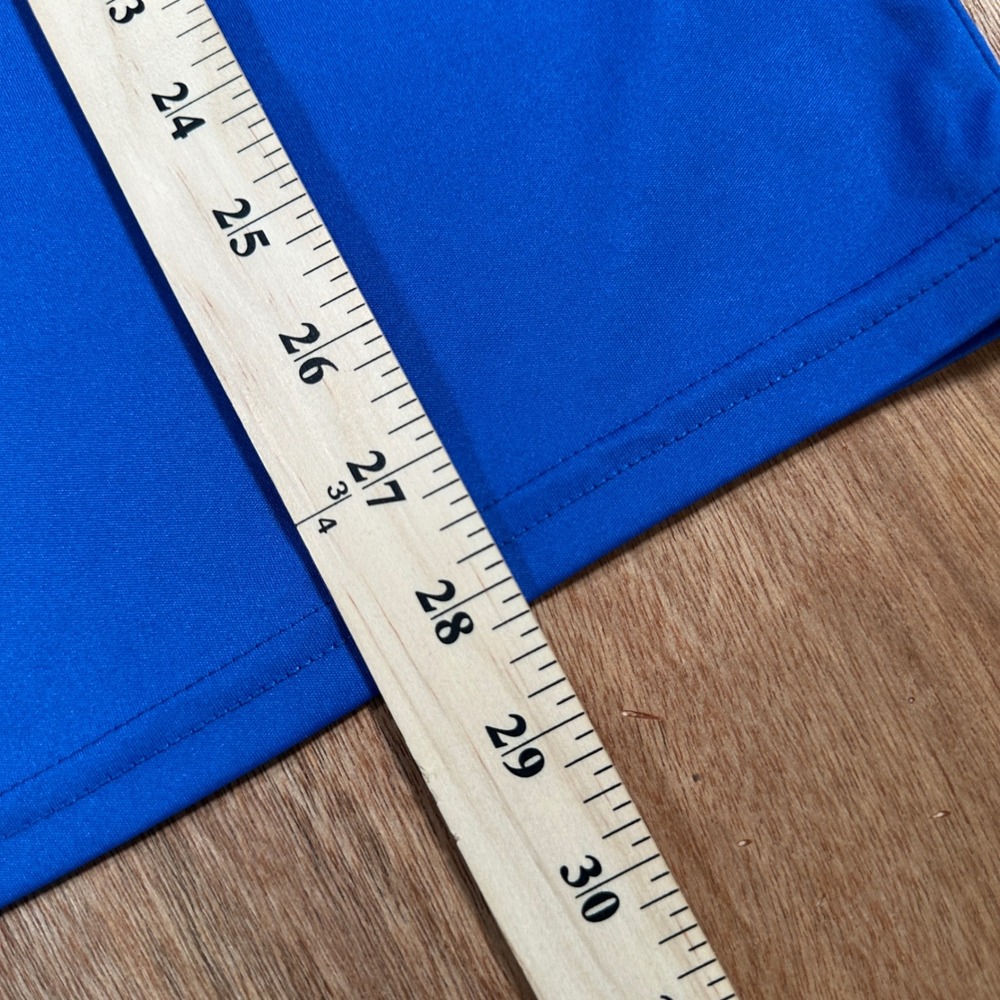 Nike Swim Rash Guard Men XL Blue Americana Swoosh Dri-FIT Short Sleeve - Picture 6 of 11